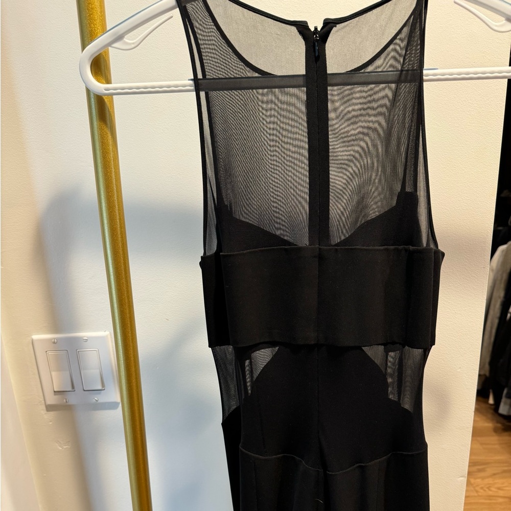 Elegant black long dress.